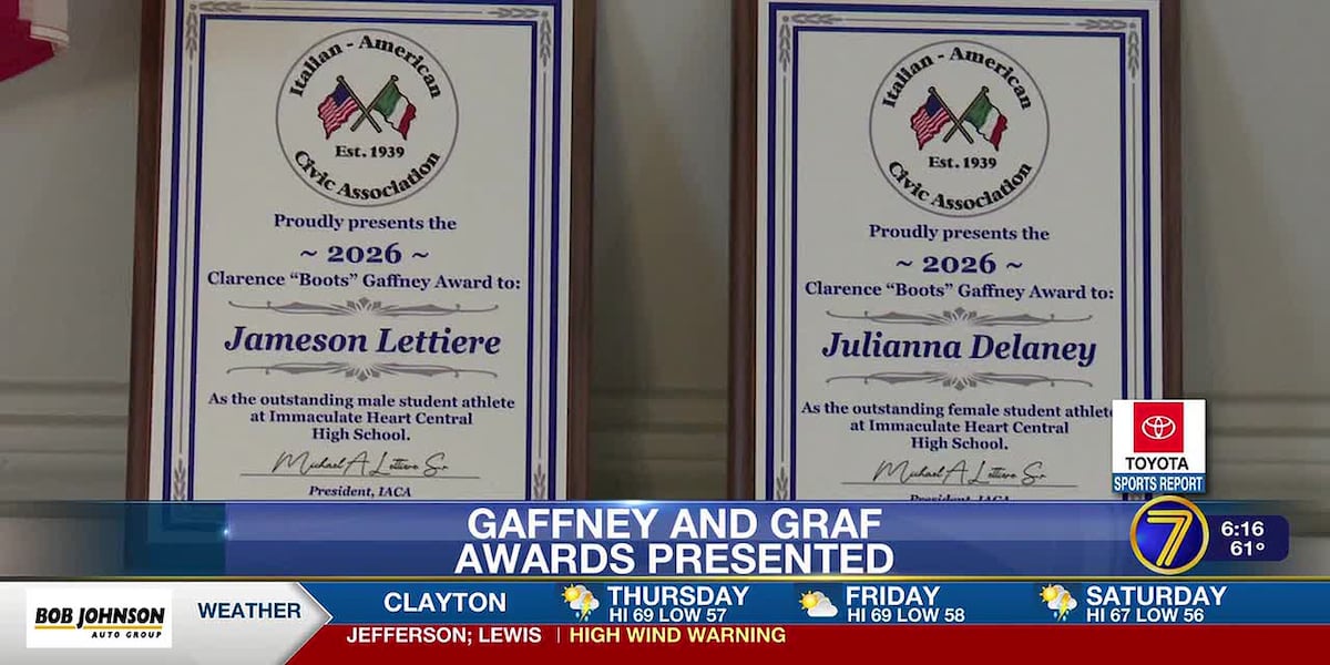 Clarence Boots Gaffney and William I Graf Awards