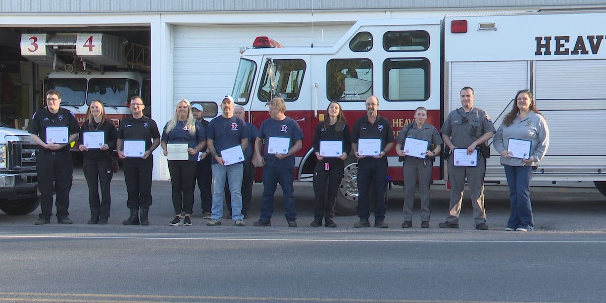First responders honored for saving a man’s life