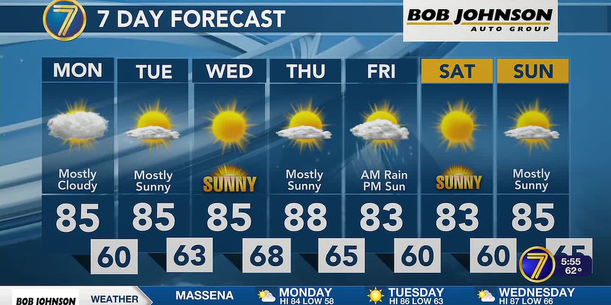 Mostly Cloudy with a few showers