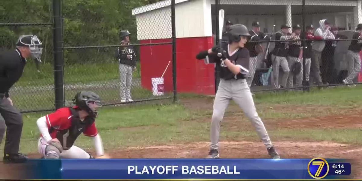 Baseball and softball playoff action