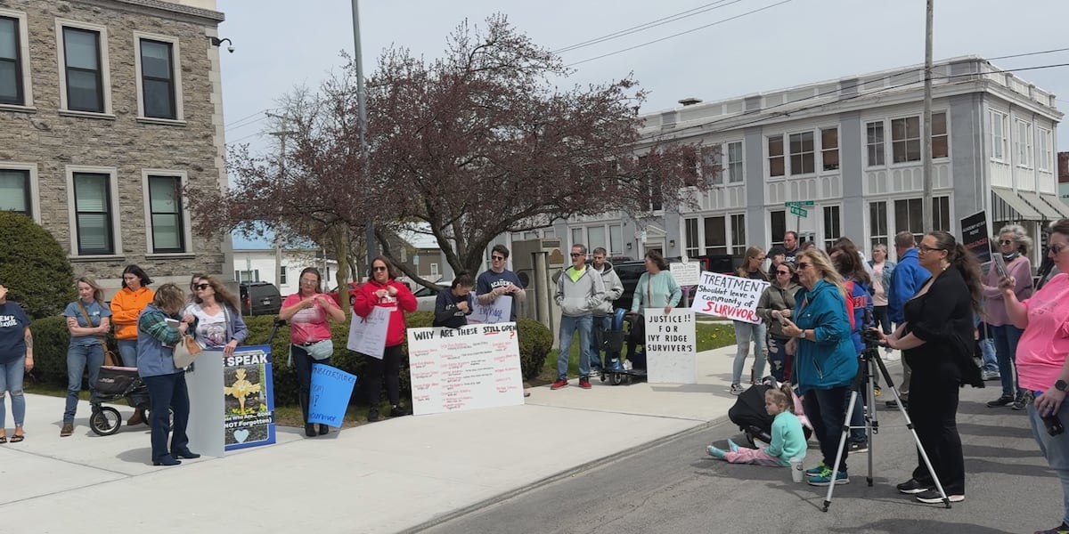 Ivy Ridge Students Former Academy at Ivy Ridge students meet in Ogdensburg, rally outside ...