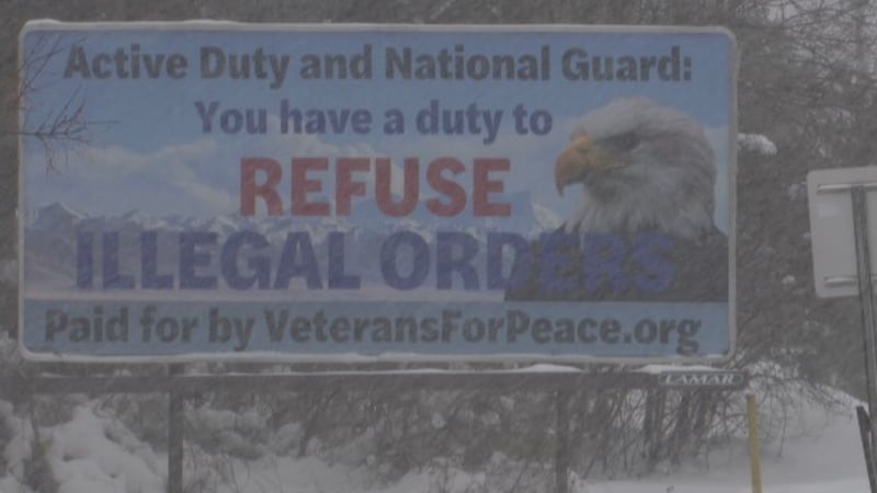 Signs are appearing in Jefferson County telling soldiers they have a duty to refuse illegal...