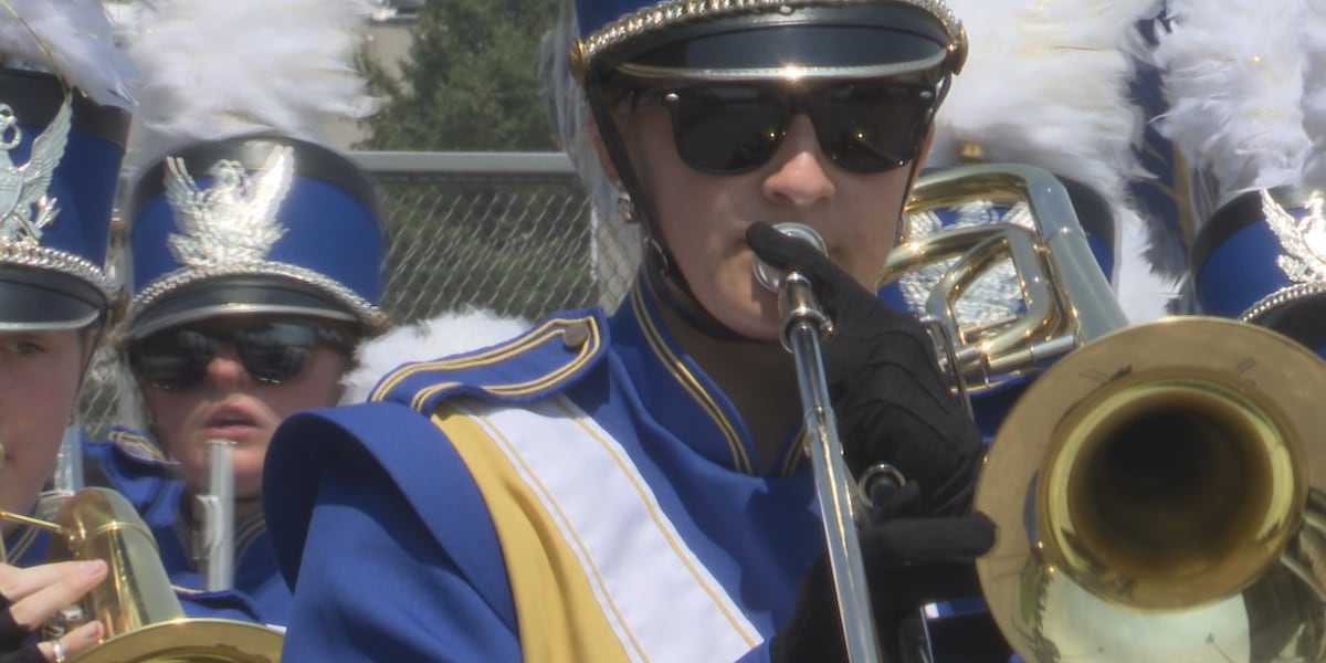 Jefferson County fair hosts high school marching band competition