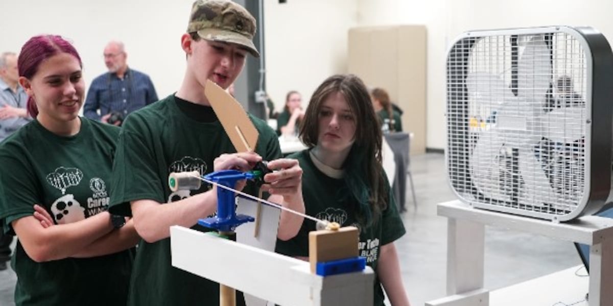 Windmill Student Cod Students compete to see who makes a better wind turbine